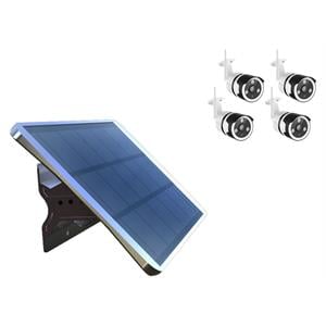 eLEDing 100W 650WH Battery and 4 Wifi Cameras High Voltage Solar Panel in Silver