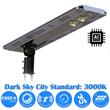 eLEDing 3000K 20W 5th Gen Solar Hybrid Microgrid LED Street Light in Silver