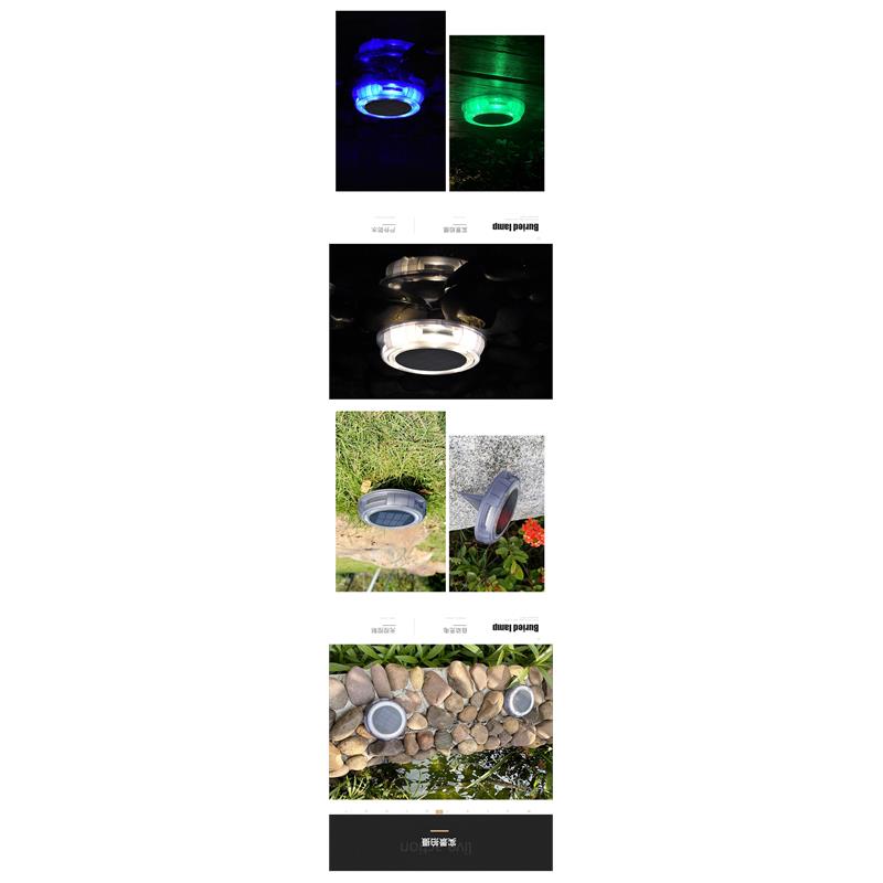 eLEDing 4-light Deco LED Garden Pool Porch Waterproof Light in Multi-Color