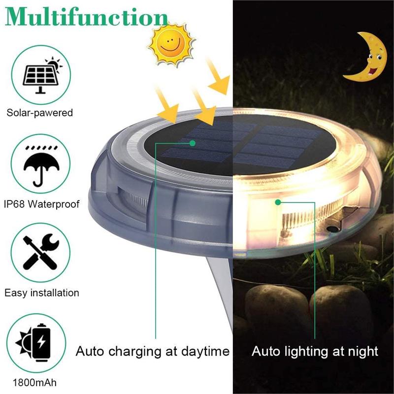 eLEDing 4-light Deco LED Garden Pool Porch Waterproof Light in Multi-Color