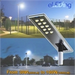eLEDing 60W LED 3rd Gen Solar Hybrid Microgrid LED Street Light Series in Silver
