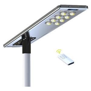 eLEDing 80W LED 3rd Gen Solar Hybrid Microgrid LED Street Light Series in Silver