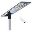 eLEDing 80W LED 3rd Gen Solar Hybrid Microgrid LED Street Light Series in Silver