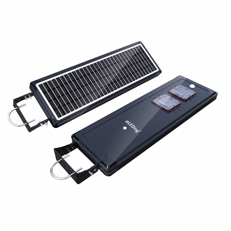 eLEDing Solar Power AI-Smart 1600 Lumens Cree LED Area Parking Light in Black
