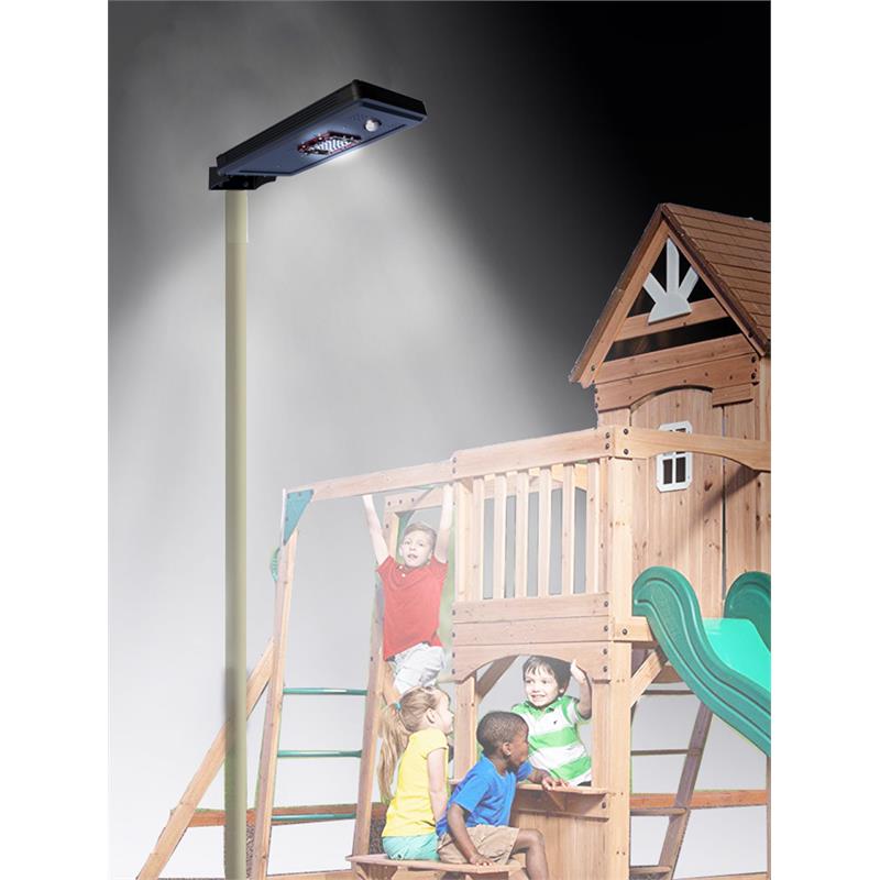 eLEDing Solar Power AI-Smart 3200 Lumens Cree LED Area Parking Light in Black