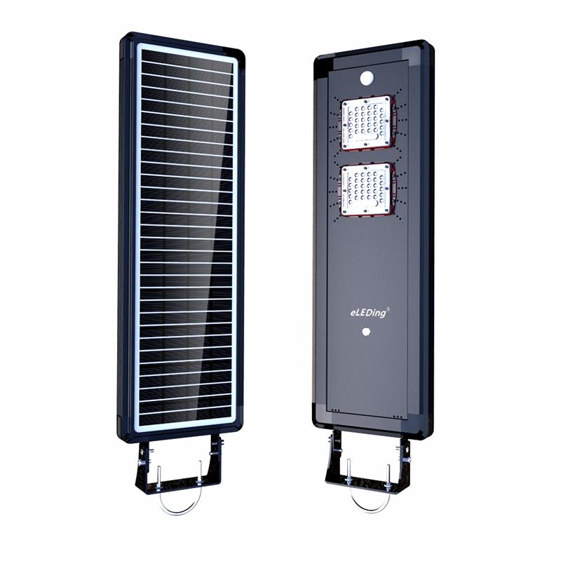 eLEDing Solar Power AI-Smart 3200 Lumens Cree LED Area Parking Light in Black