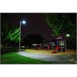 eLEDing 4800 Lumens 5th Gen Solar Hybrid Microgrid LED Street Light in Silver
