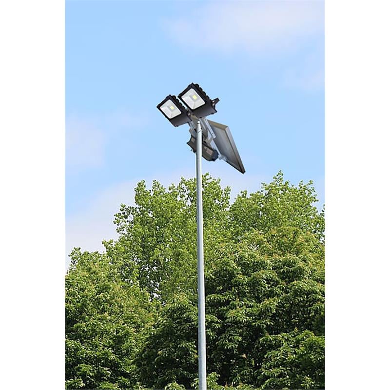 eLEDing 50W Solar Panel and 30W Flood Light Solar Power SMART in Silver