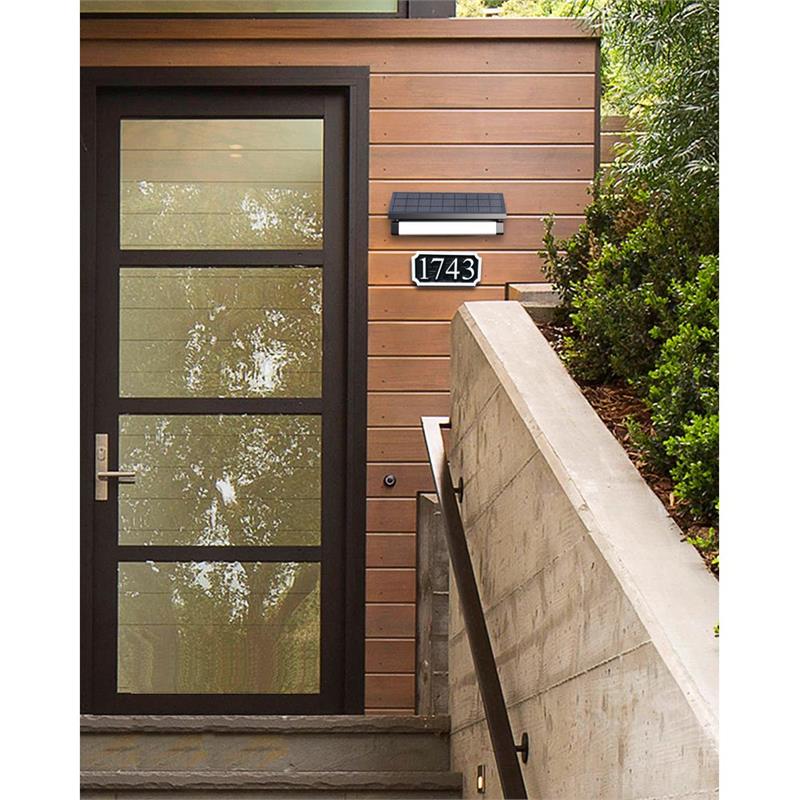 eLEDing Solar Power SMART 180Degree Sensor Selectable LED Flood Wall Light Black