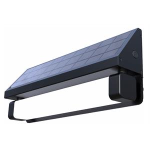 eleding solar power smart 180degree sensor selectable led flood wall light black