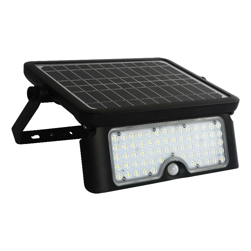 160 Degree Black PIR Activated Outdoor Integrated LED 5-in-1 Flood Light 1100LM
