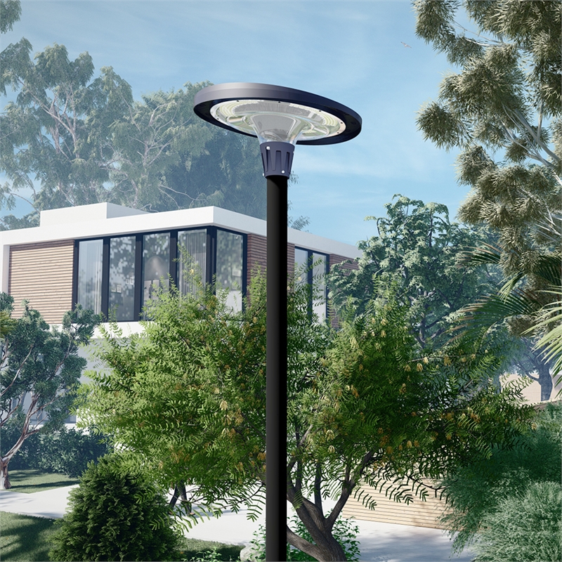 Solar Powered RGB LED UFO-Round Light APP/Remote Control for Outdoor