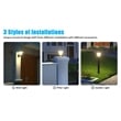 eLEDing Outdoor Aluminum Wall Light with Crystal Diamond Design in Black