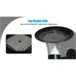 eLEDing Outdoor Aluminum Wall Light with Crystal Diamond Design in Black