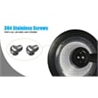 eLEDing Outdoor Aluminum Wall Light with Crystal Diamond Design in Black