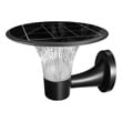 eLEDing Outdoor Aluminum Wall Light with Crystal Diamond Design in Black