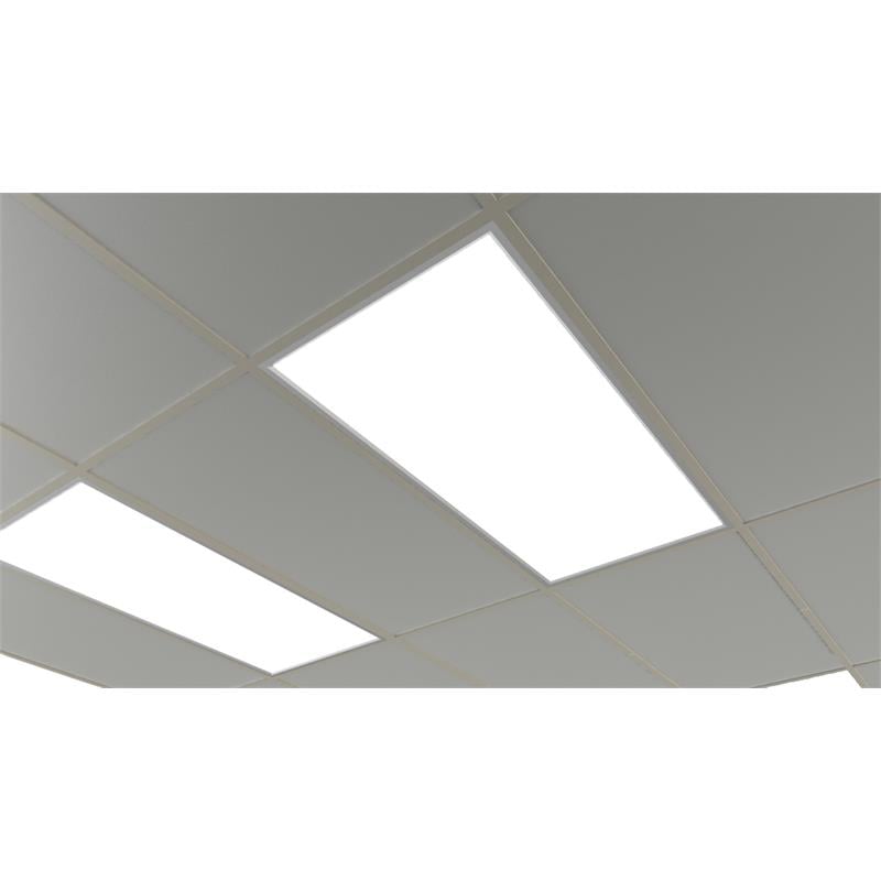 eSenLite 2ft.x4ft. 6300LM LED Commercial Flat Panel Ceiling Light - White (2pcs)