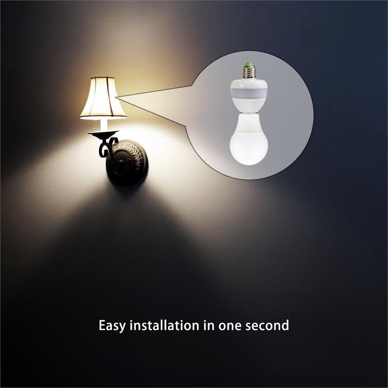 eSenLite 2-pack Invisible Motion Activated Retrofit SMART Bulb Sockets in White