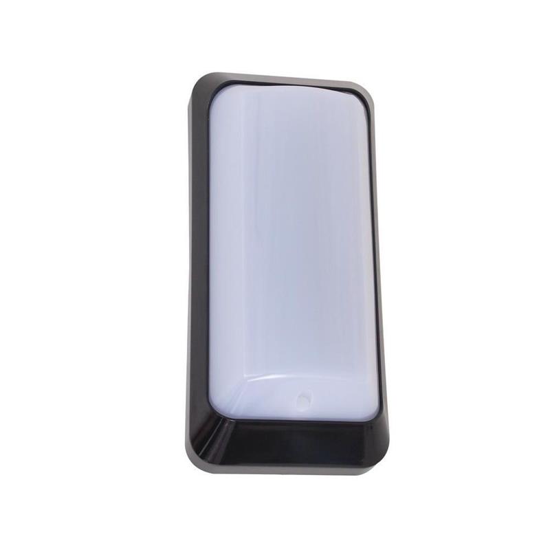 eSenLite Modern Plastic Wall/Ceiling Mount LED Security Light Series in Black