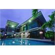eSenLite Modern Plastic Wall/Ceiling Mount LED Security Light Series in Black