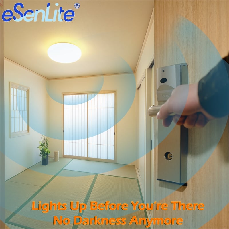 eSenLite Invisible Motion Activated Ceiling/Wall SMART LED Light in Pure White