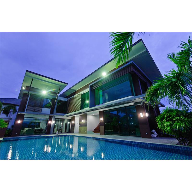eSenLite Modern Plastic Wall/Ceiling Mount LED Security Light Series in White