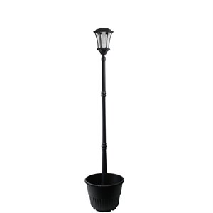 abigail solar lamp post with planter