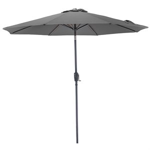 9' round 8-rib aluminum market umbrella - olefin