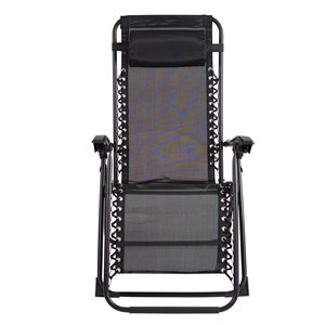 oversized zero gravity chair with leg stabilizers