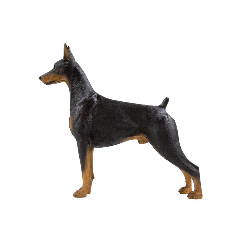 Petorama Handmade Doberman Resin Statue 1-6 in Black | Cymax Business