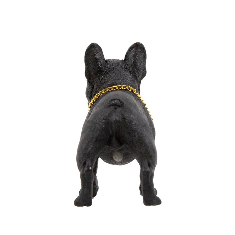 The Leonardo Collection 18cm French Bulldog With Lead Resin Decorative Ornament Figure Sculpture Black Small Sculptures & Figurines