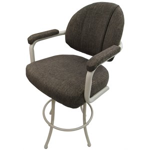 Tobias Designs 26&quot Swivel Counter Stool in Sanora Brown on Beige