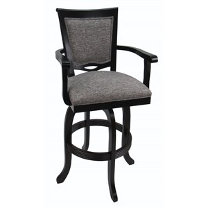Tobias Designs 30&quot Swivel Solid Wood Counter Bar Stool in Mojave Gray