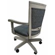 Wood Dining Caster Chair 400 in Kokomo Azure Gray