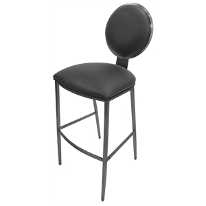 Tobias Designs 30&quot Contemporary Stainless Steel Bar Stool in Gray