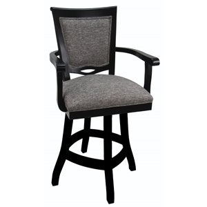 Tobias Designs 26&quot Swivel Solid Wood Counter Stool in Mojave Gray