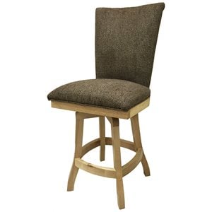 Tobias Designs 26&quot Swivel Solid Wood Counter Stool in Wheat/Natural
