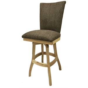 Tobias Designs 30&quot Swivel Solid Wood Bar Stool in Wheat/Natural