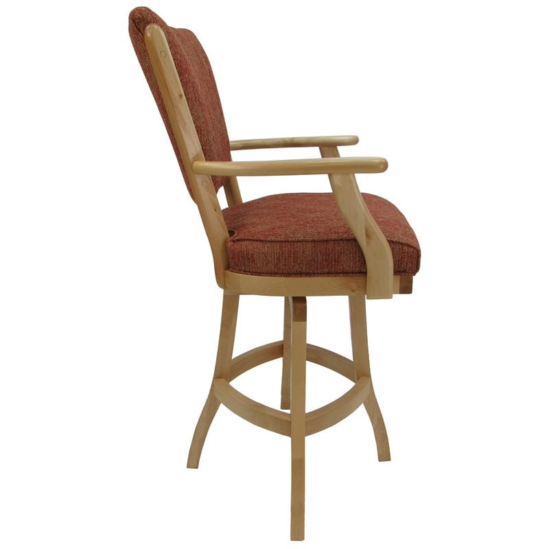 Classic Swivel Wood Bar Stool 30