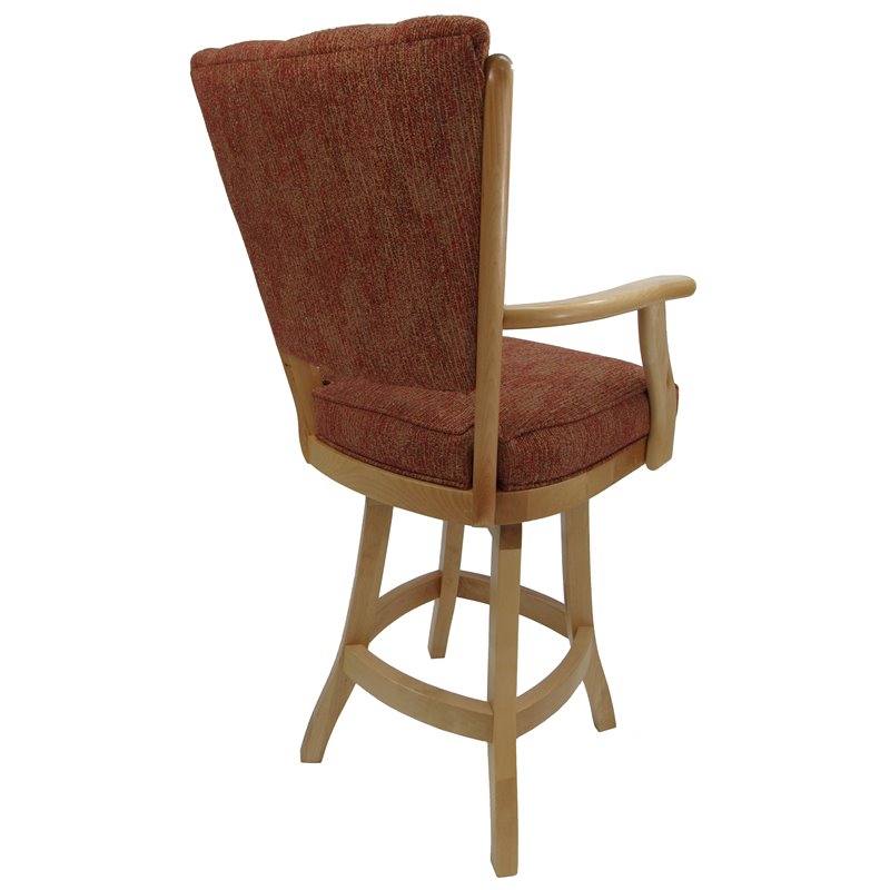 Classic Swivel Wood Counter Stool 26