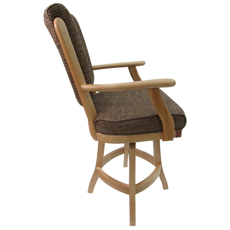 Classic Swivel Wood Counter Stool 26