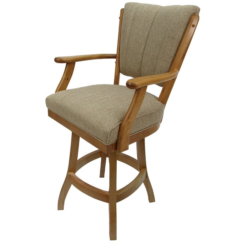 Classic Swivel Wood Counter Stool 26