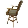 Classic Swivel Wood Extra Tall Bar Stool 35