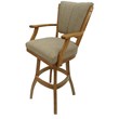 Classic Swivel Wood Extra Tall Bar Stool 35