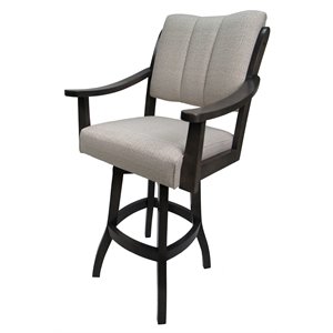 Tobias Designs Casa 34&quot Swivel Wood Extra Tall Bar Stool in Sandstone