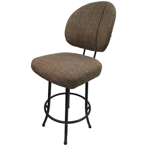 Swivel Counter 26&quot Bar Stool - M-75 Metal Brown Frame