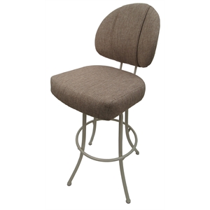 Swivel Extra Tall 34-35&quot Bar Stool - M-75 Metal Beige Frame