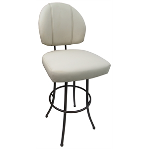 Swivel Extra Tall 34-35&quot Bar Stool - M-75 Metal Brown Frame