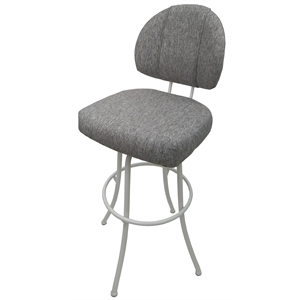 Swivel Extra Tall 34-35&quot Bar Stool - M-75 Metal White Frame