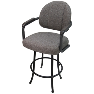 Swivel Counter 26&quot Bar Stool - M-79 Metal Grey Frame